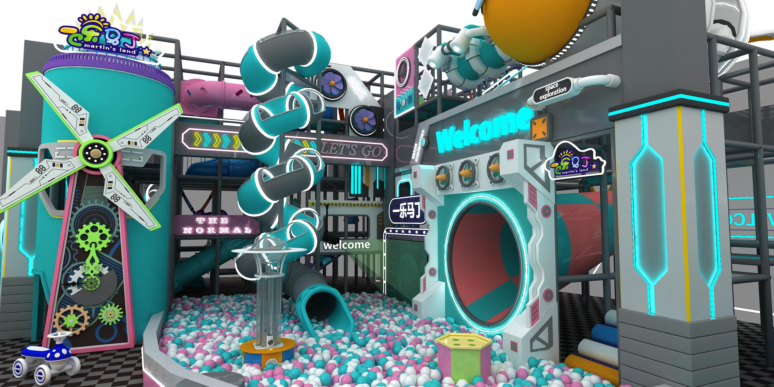 超級(jí)炫酷的“兒童蹦迪殿堂”